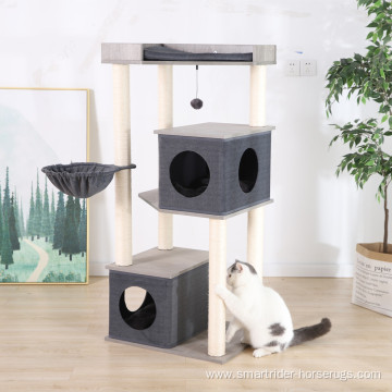 Modern Sisal CatTree Condo Gray Cat Furniture Post